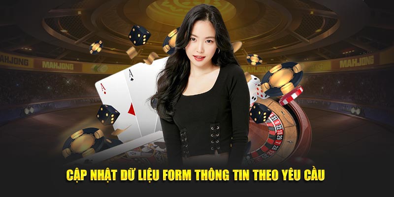 Cập nhật dữ liệu form thông tin theo yêu cầu 